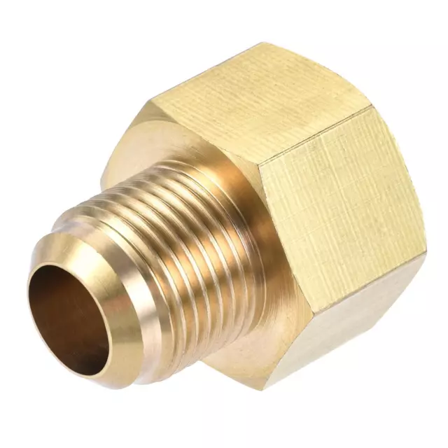 Brass Pipe fitting,1/2 SAE Flare Male 5/8 SAE Female Thread, Tubing Adapter