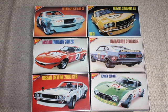 SEHR SELTEN!! NICHIMO 1/24 Maßstab 70er Great Works Series 6er-Set ...