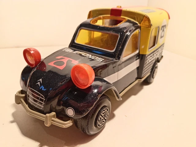 ANCIEN JOUET EN Tôle mécanique Véhicule, Camion Citroën Benne 30cm de