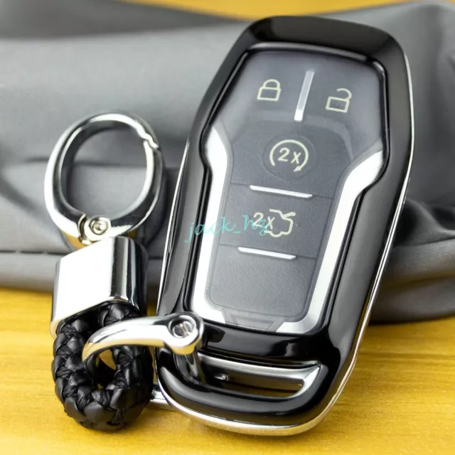 Smart Key Chain Fob Case Cover For Ford Fusion F150 Explorer Mustang Edge Black