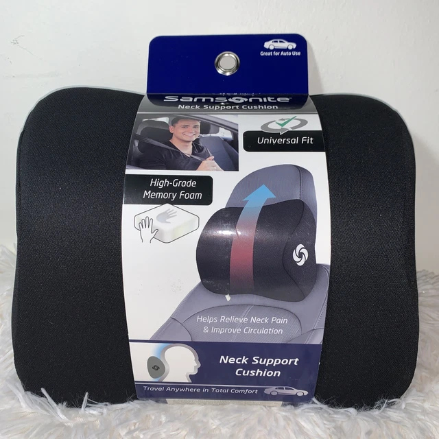 Samsonite Neck Support Cushion Pillow High-Grade Memory Foam Gray NEW