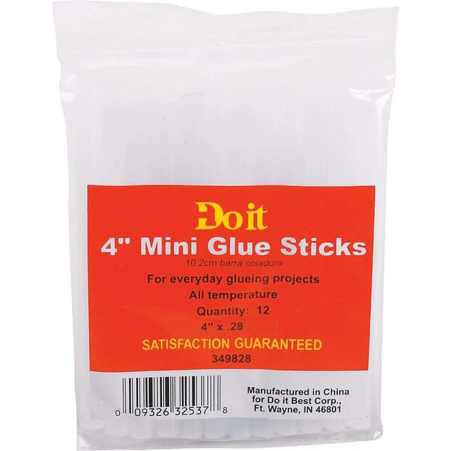 Do it 4 In. Mini Clear Hot Melt Glue (12-Pack) 349828 SIM Supply, Inc. 349828