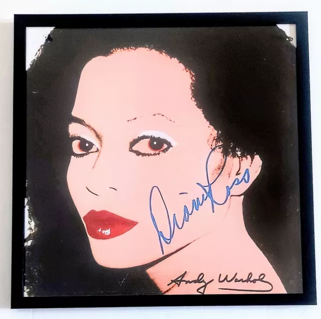 Andy Warhol-Diana Ross-Signed By Both Framed Print