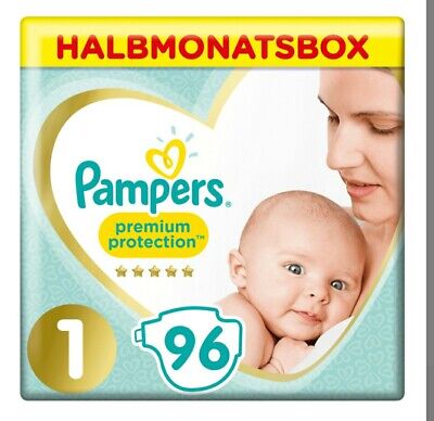 Pampers Premium Protection Taille 1, 96 Couches 2-5kg Pack 1Mois Livraison 24h