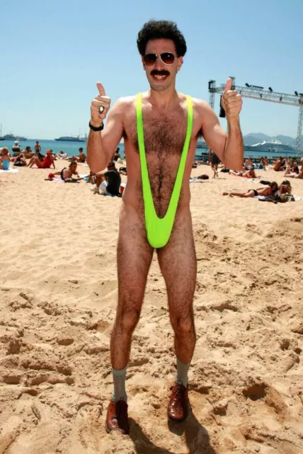Mens Borat Style Mankini Bodysuit Sexy Thong Swimsuit Underwear Costume S-2XL