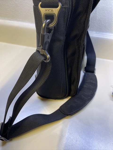 TUMI - Alpha G3 Small Pocket Cross body Bag Black adjustable strap 12