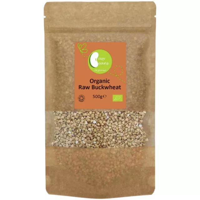 Organic Raw Buckwheat -Certified Organic- by Busy Beans Organic (500g)