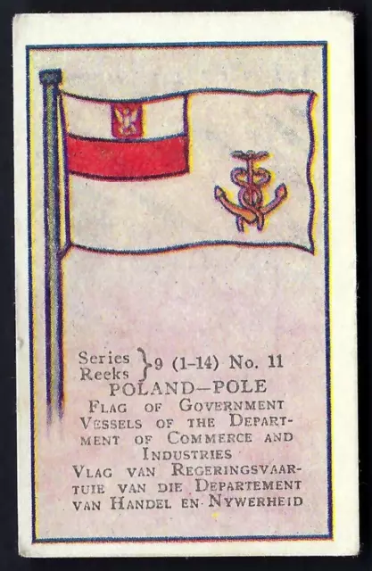 Universal Tob (S Africa) - Flags Of All Nations - Series 9 #11 Poland
