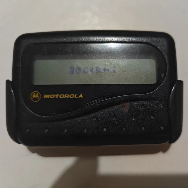 Motorola Page One MiniCall Boxed Vintage Pager Belt Clip