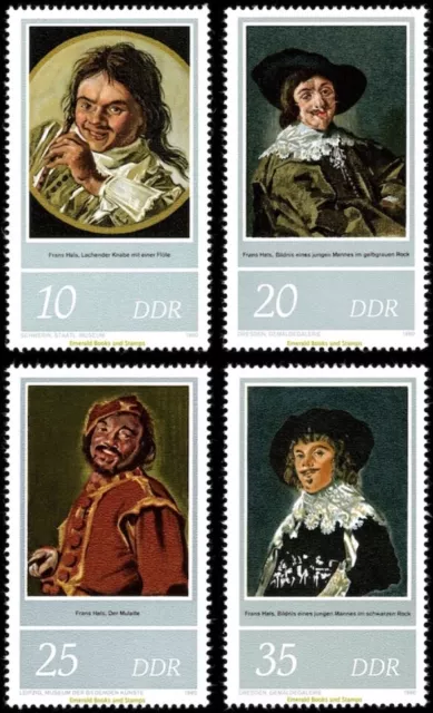 EBS East Germany 1980 - Art - Paintings by Frans Hals - Michel 2543-2546 - MNH**