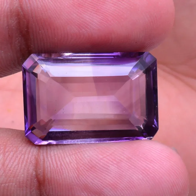 26.55 Karat VVS Natürlich Amethyst 23mm 16mm Top Qualität Oktagon Schliff Lose