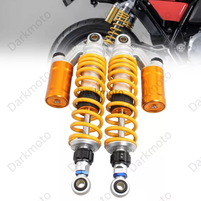 350mm Rear Gas Air Shock Absorber Suspension Damper Universal Motorcycle Gold