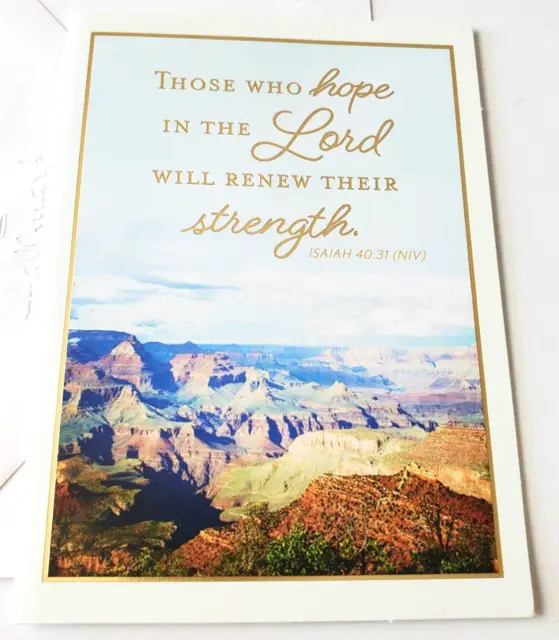 Blank Card Hallmark Those Who Hope in the Lord Will Renew Their Strength