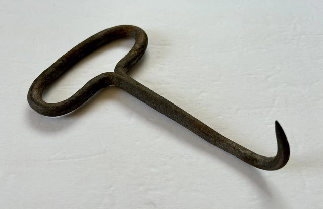 Antique Wrought Iron Hand Forged Hay Hook - 7”