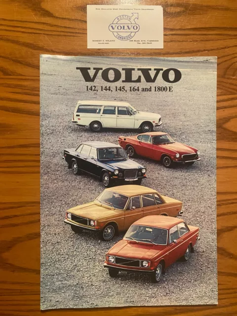 1971 Volvo Full Line Sales Brochure - USA Edition - 142, 144, 145, 164, & 1800E