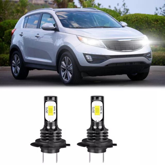 FOR KIA SPORTAGE 2.0 CRDi AWD 2011-2015 H7 LED Headlight Bulbs Conversion Kit