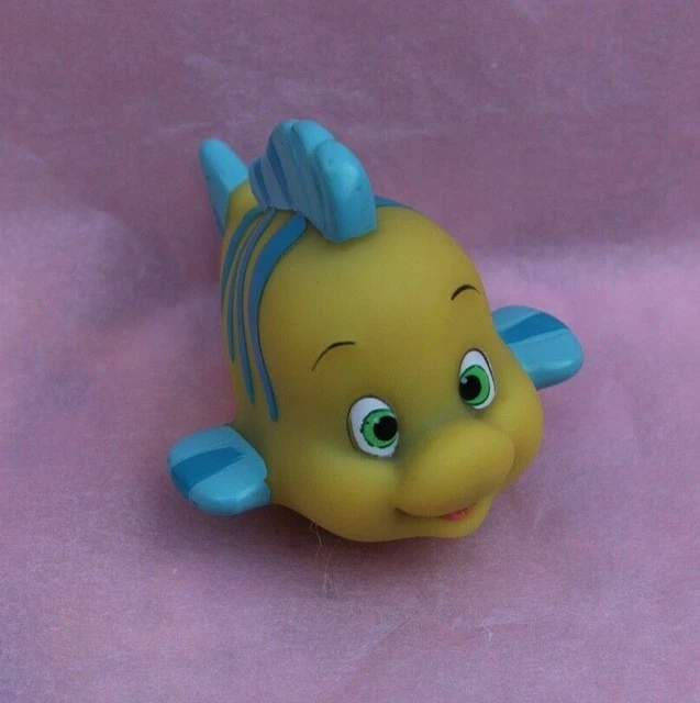 VINTAGE DISNEY FLOUNDER The Little Mermaid Bath Toy Figure Pretend Play Squirter £14.00 ...