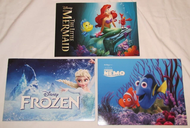 DISNEY's THE LITTLE MERMAID Finding Nemo FROZEN LITHOGRAPH Photo SETS in Sleeves