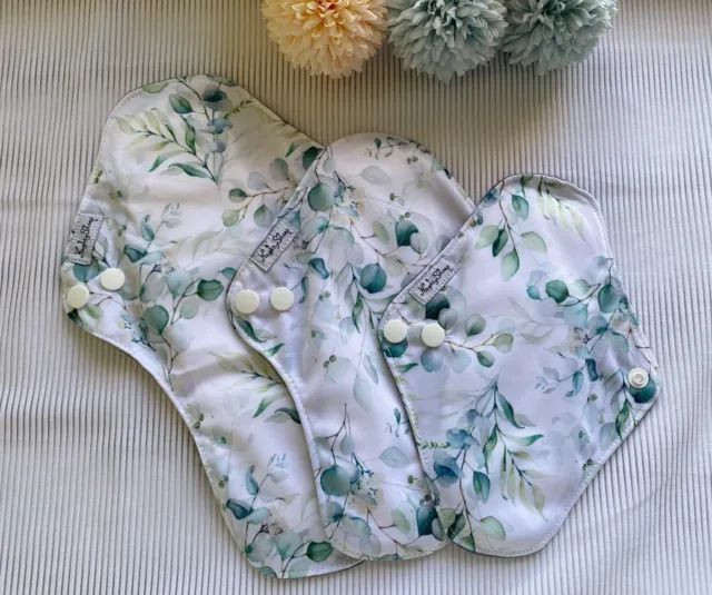 NEW Women Bamboo Charcoal Cloth Sanitary Panty Liner Menstrual Pad Reusable