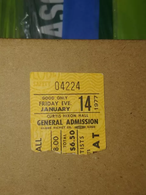 Original 1977 Foghat James Gang concert ticket stub