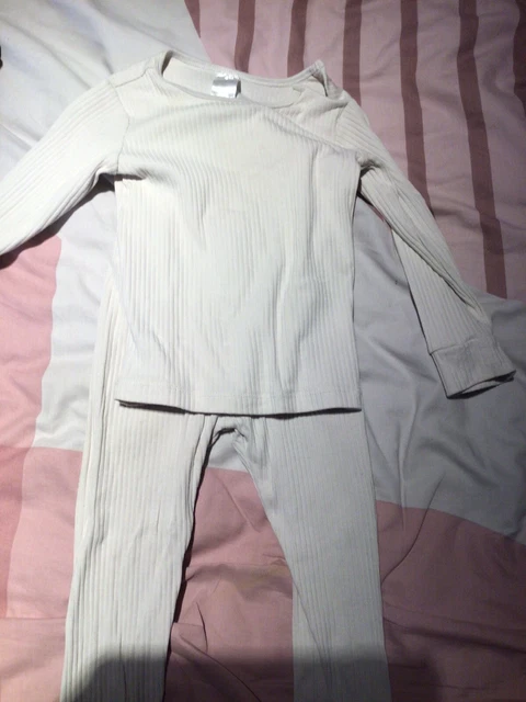 Abito a costine crema bambina H&M età 1,5-2 anni