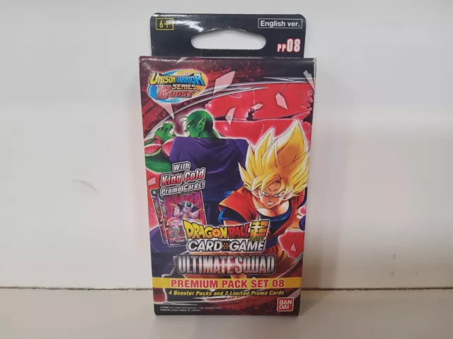UW8 Ultimate Squad Premium Pack (PP08) Dragon Ball Super Card Game (4 Boosters)