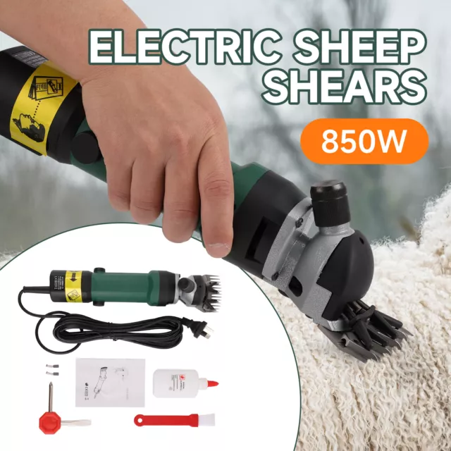 850W 220V Electric Shears Sheep Goat Wool Trimmer Shearing Clippers 2800RPM AU 2