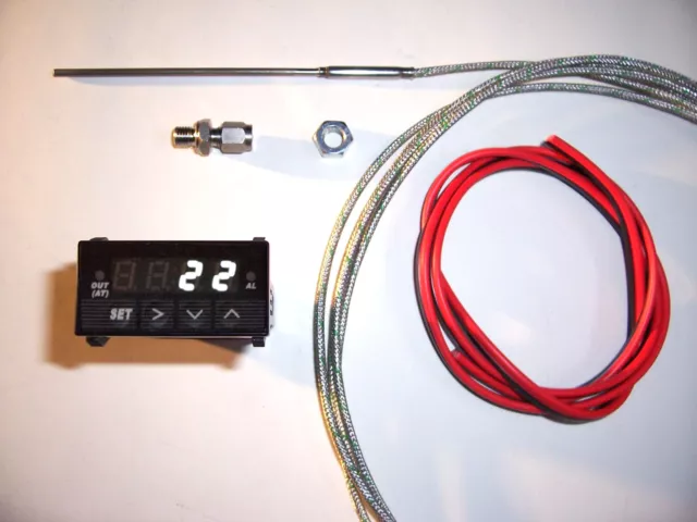 RSR Abgastemperatur Anzeige SET WEIß Digital EGT Gauge 16V G60 VR6 Turbo 1,8T S4