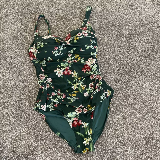 Nip Tuck Floral One Piece Swimsuit, Women's Size 8