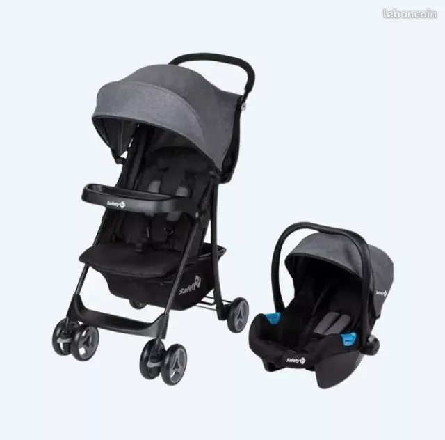 SAFETY 1 ST - Poussette 2 en 1 ultra compacte Nice Ride, Pack poussette + Cosi