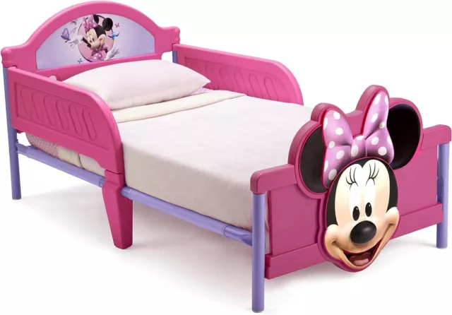 Minnie Mouse 3D Toddler Bed Kids Junior Girls Pink Delta Children BNIB