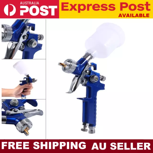 Spray Gun HVLP Gravity Feed Paint Air Sprayer Automotive Car Kit Tool Nozzle Set