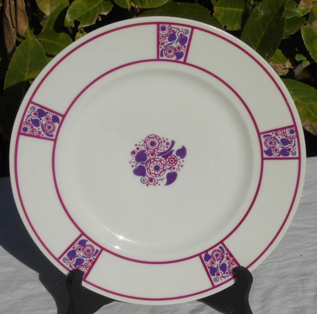 Assiette à Dessert Bernardaud Frivole – ø 21 Cm – Porcelaine – Occasion Comme Neuve