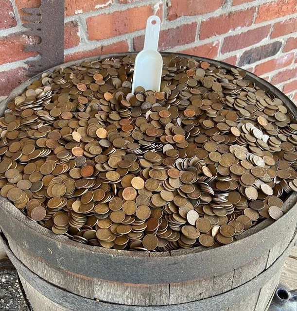 50 Rolls (2500 Coins) Mixed 40's and 50's  All S Mint Mark Lincoln Wheat Pennies
