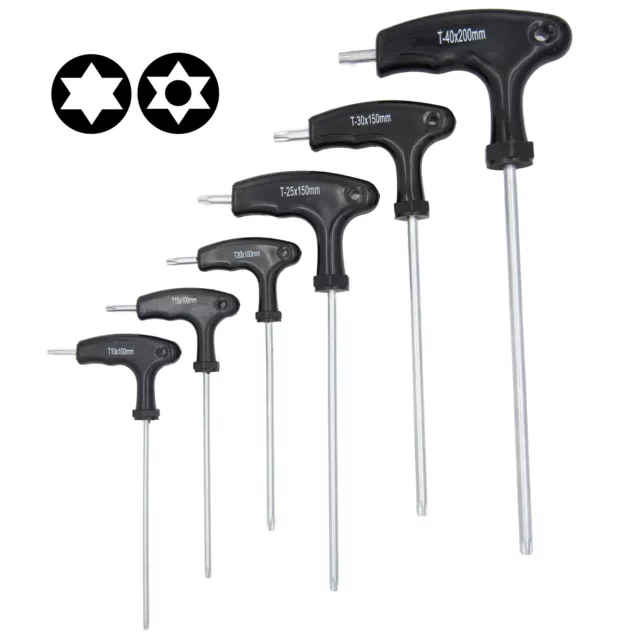 Torx T Steckschlüssel Satz T Griff T10-T40 Schraubendreher Schlüssel Set 6-tlg