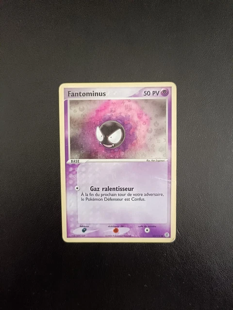 Pokemon Card FANTOMINUS 63/112 Holo Reverse EX Red Fire Green Sheet FR