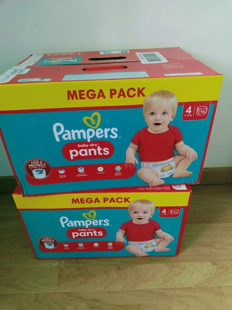 184 couche Pampers baby dry pants taille 4 (2pack)