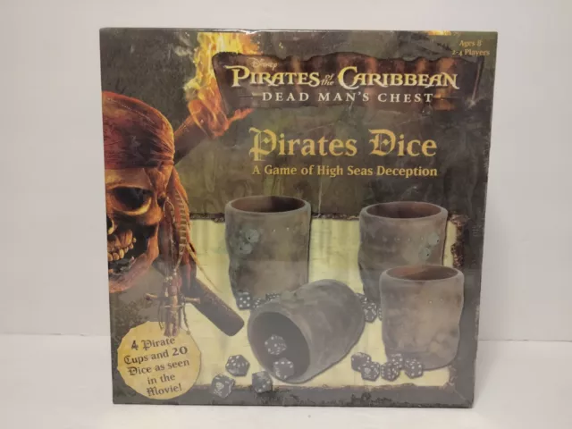 Pirates Of the Caribbean Dead Man's Chest Pirates Dice Game Disney NEW Sealed