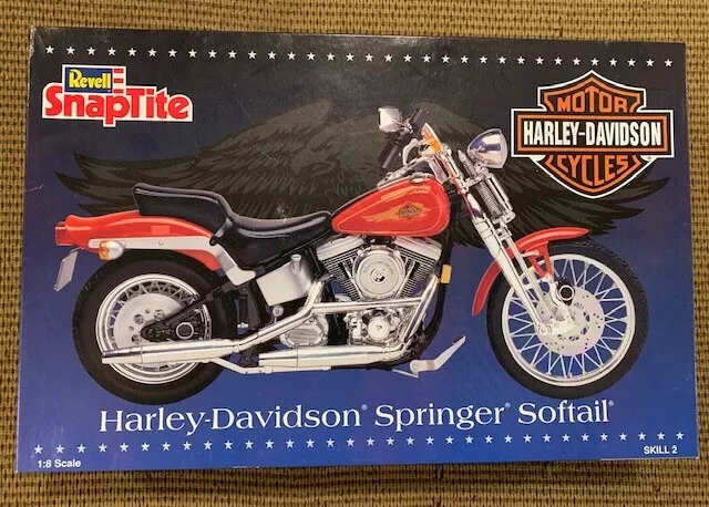 Revell Harley Davidson Springer Softail Snap Tite Model Kit 1:8 Great Price
