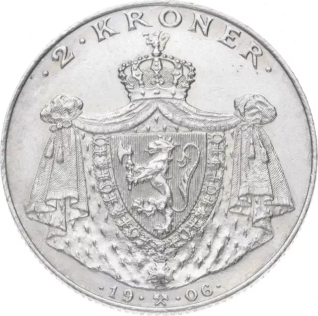 Norwegen - 2 Kronen 1906 - Haakon VII.