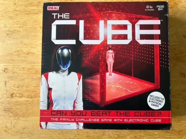 The Cube Board Game by IDEAL Children Family Friends Party Skill Strategy TV VGC