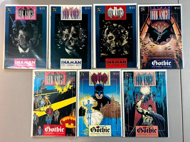 Lot of 7 Batman Legends of the Dark Knight 3-9  1990 VF