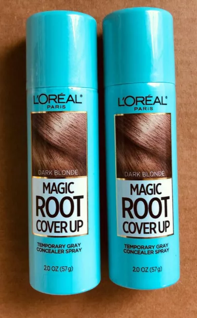 Loreal Magic Root Cover Up Temporary Gray Concealer Spray 2oz each, 2 Packs