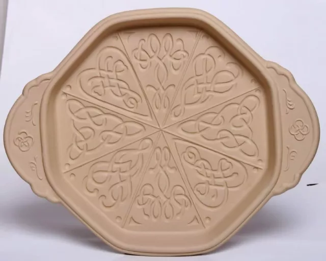 Shortbread Cookie Pan Celtic Knot Baking Pan Mold Handmade Stoneware Pottery