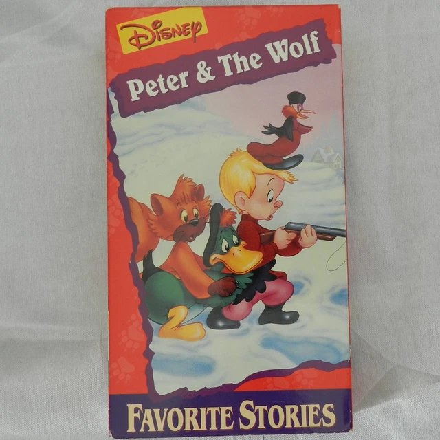 DISNEY FAVORITE STORIES "PETER & THE WOLF" VHS in Slip Sleeve Cover £7. ...