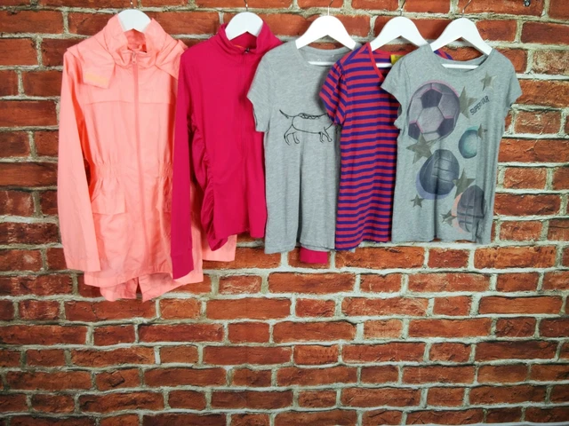 Girls Bundle Age 9-10 Years Next Gap Kids Etc Jacket T-Shirts Football Red 140Cm
