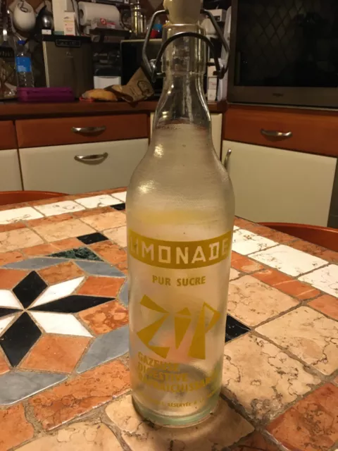 Ancienne bouteille de limonade déco vintage