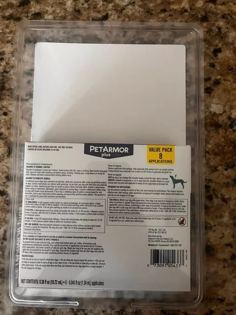 *8 Month Supply* PetArmor Plus For Dogs Flea & Tick Control X-Large (89-132 lbs) 2
