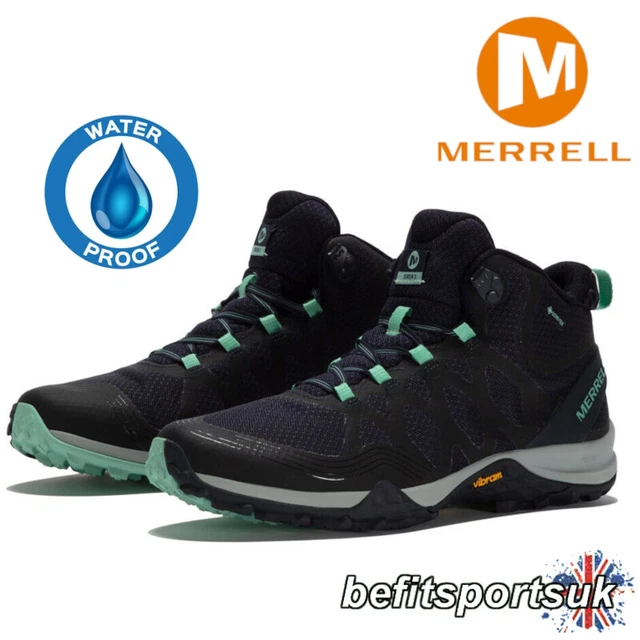 Merrell Womens Walking Boots Water-Proof Ladies Gtx Hiking Mid Boot Gore-Tex