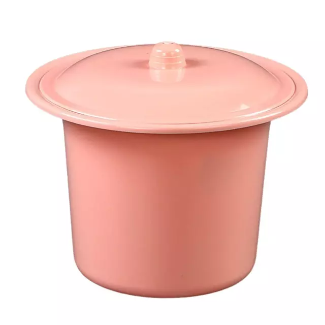 Tragbare Toilette Haushalt Schlafzimmer Bettwäsche Urinale pink 2